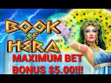 Book of Hera Slot Machine Bonus!!! Maximum Bet of $5.00!!!.